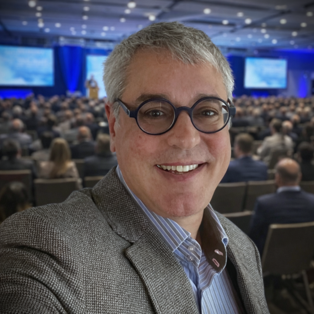 François Magny speaking at a conference